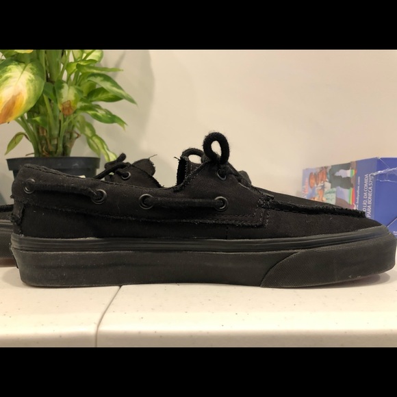 Vans | Shoes | Vans Zapato Del Barco Triple Black Size 85 | Poshmark